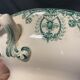 Ancient iron earth tureen, diameter 21 cm