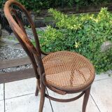 Fischel bistro chair with cannate / vintage seat 30s-40s