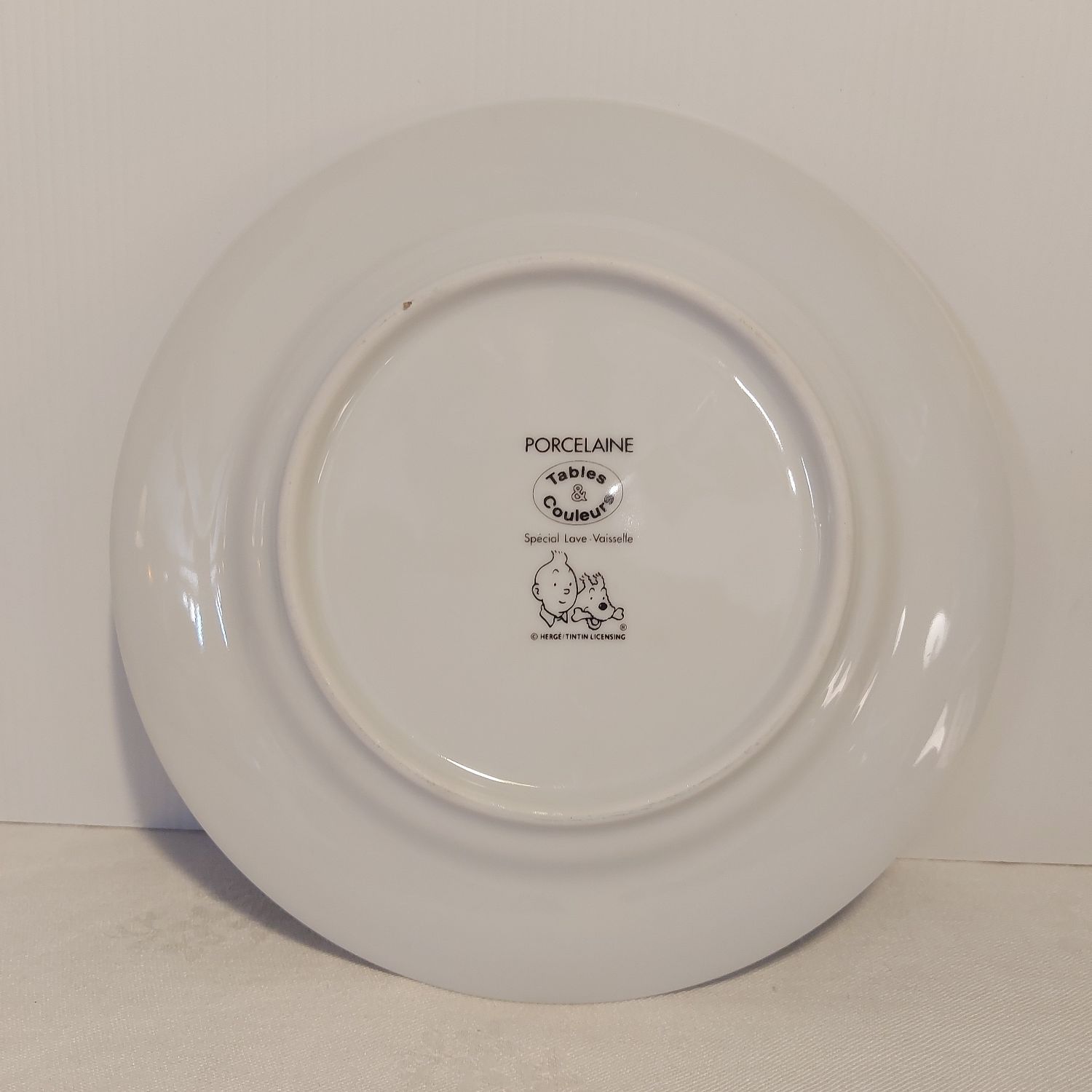 Assiette Porcelaine Tintin Et Les Picaros - Marque Tables Et Couleurs - Multicolore - Occasion