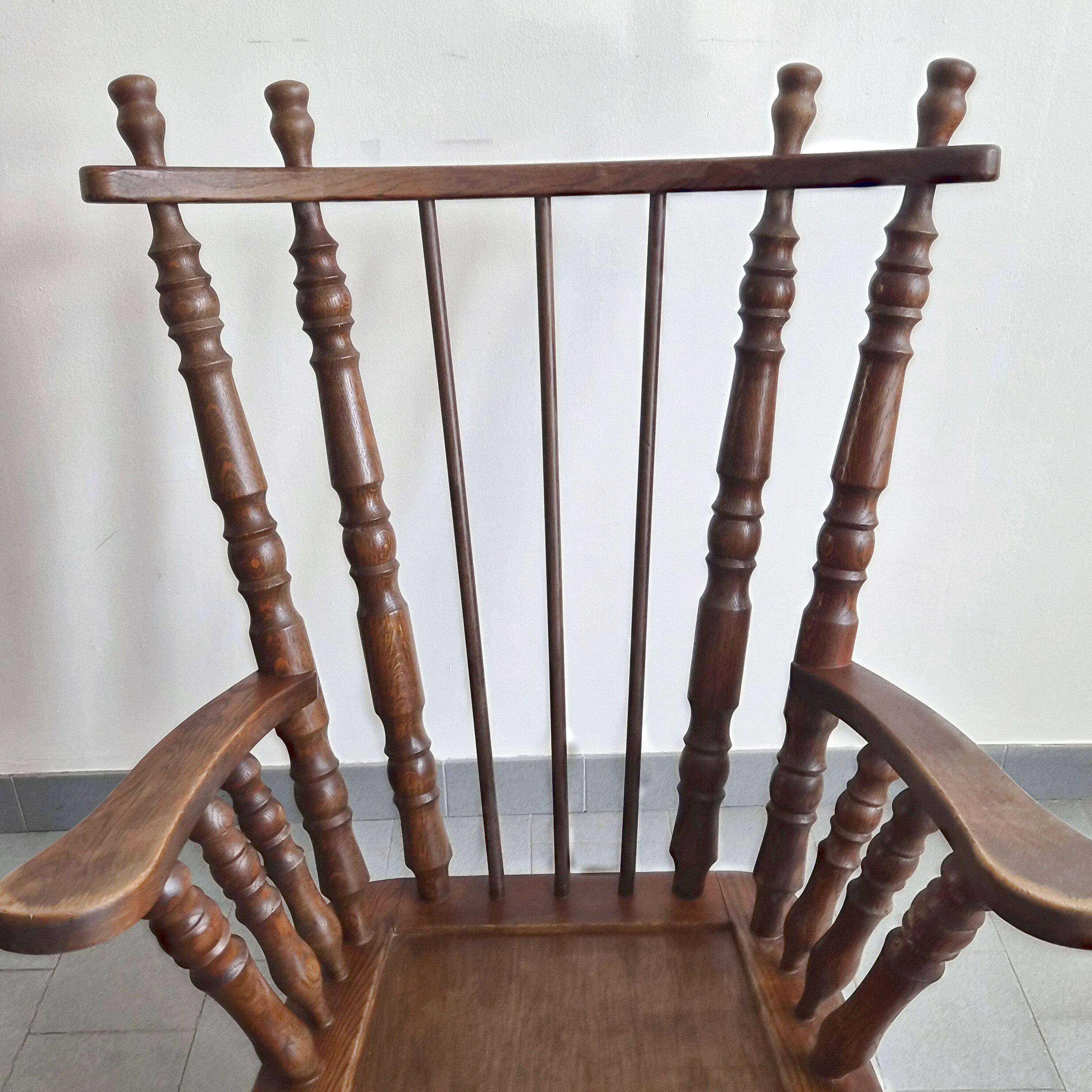 Pair of vintage brutalist armchairs from the 1970s.