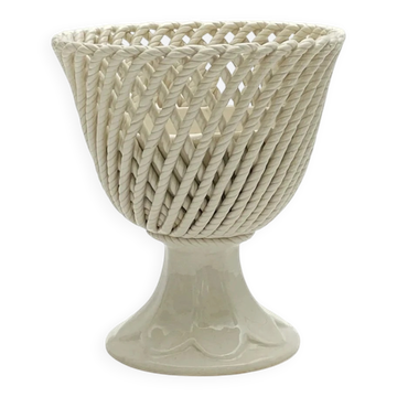 Openwork cup on pedestal