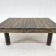 1950's vintage industrial wood & iron coffee table