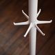 Coat rack in white lacquered metal from France
