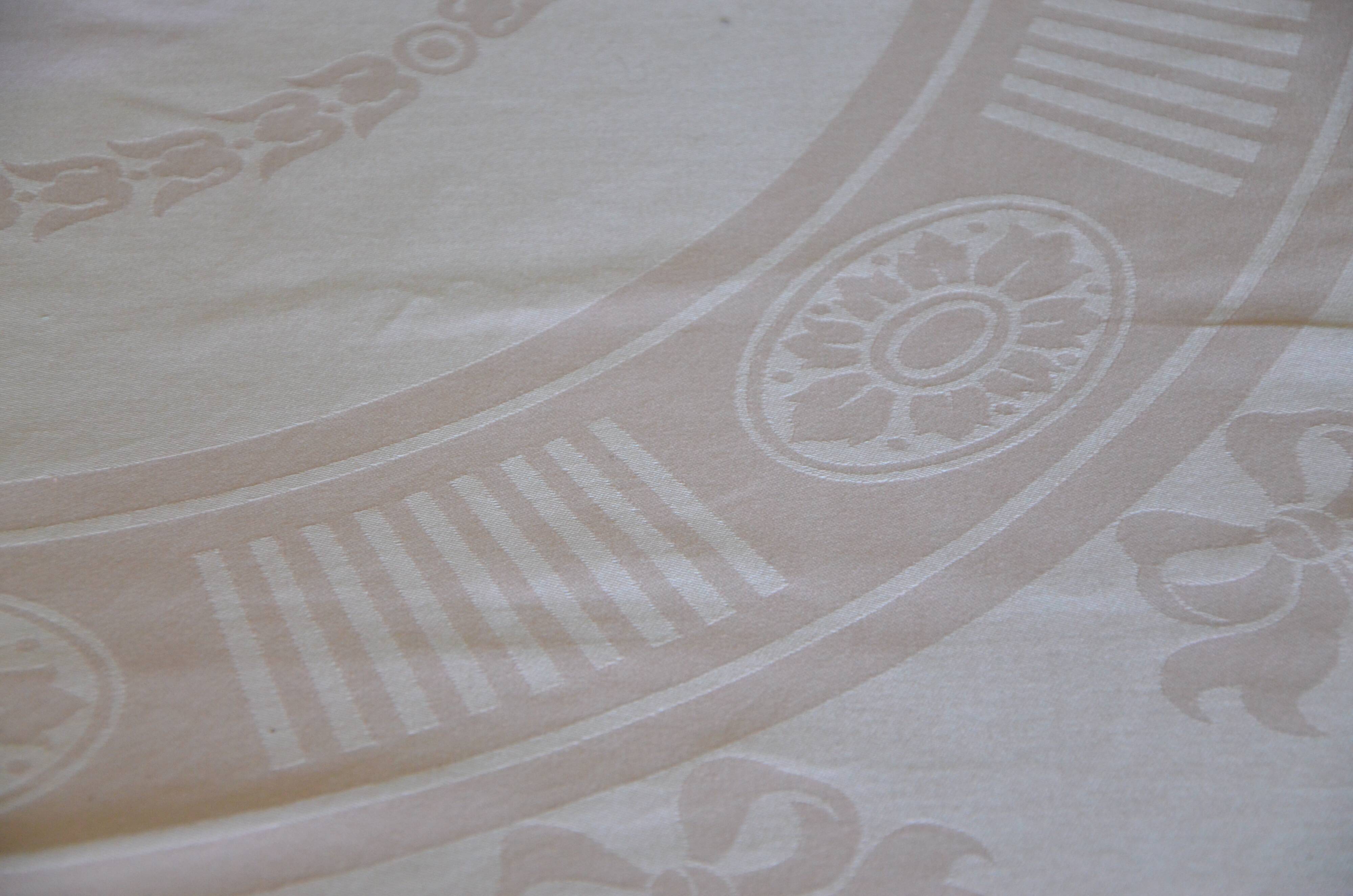 Powder pink cotton tablecloth