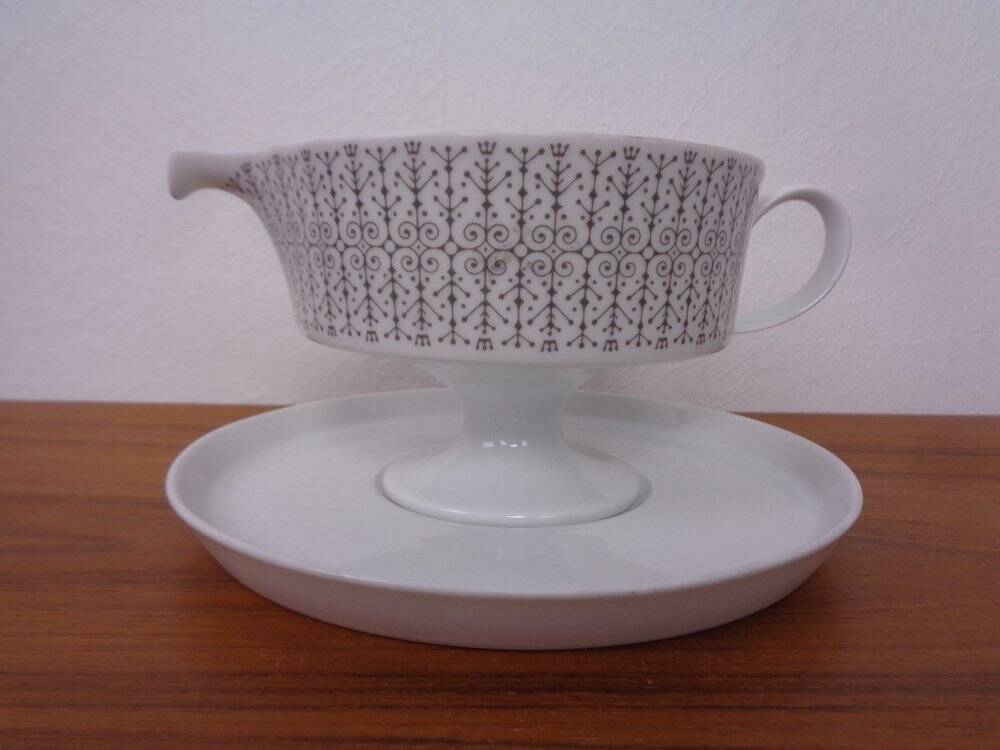 Porcelain Sauce Boat by Tapio Wirkkala for Rosenthal, 1960s