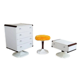 Chambre vintage space age gautier 1970