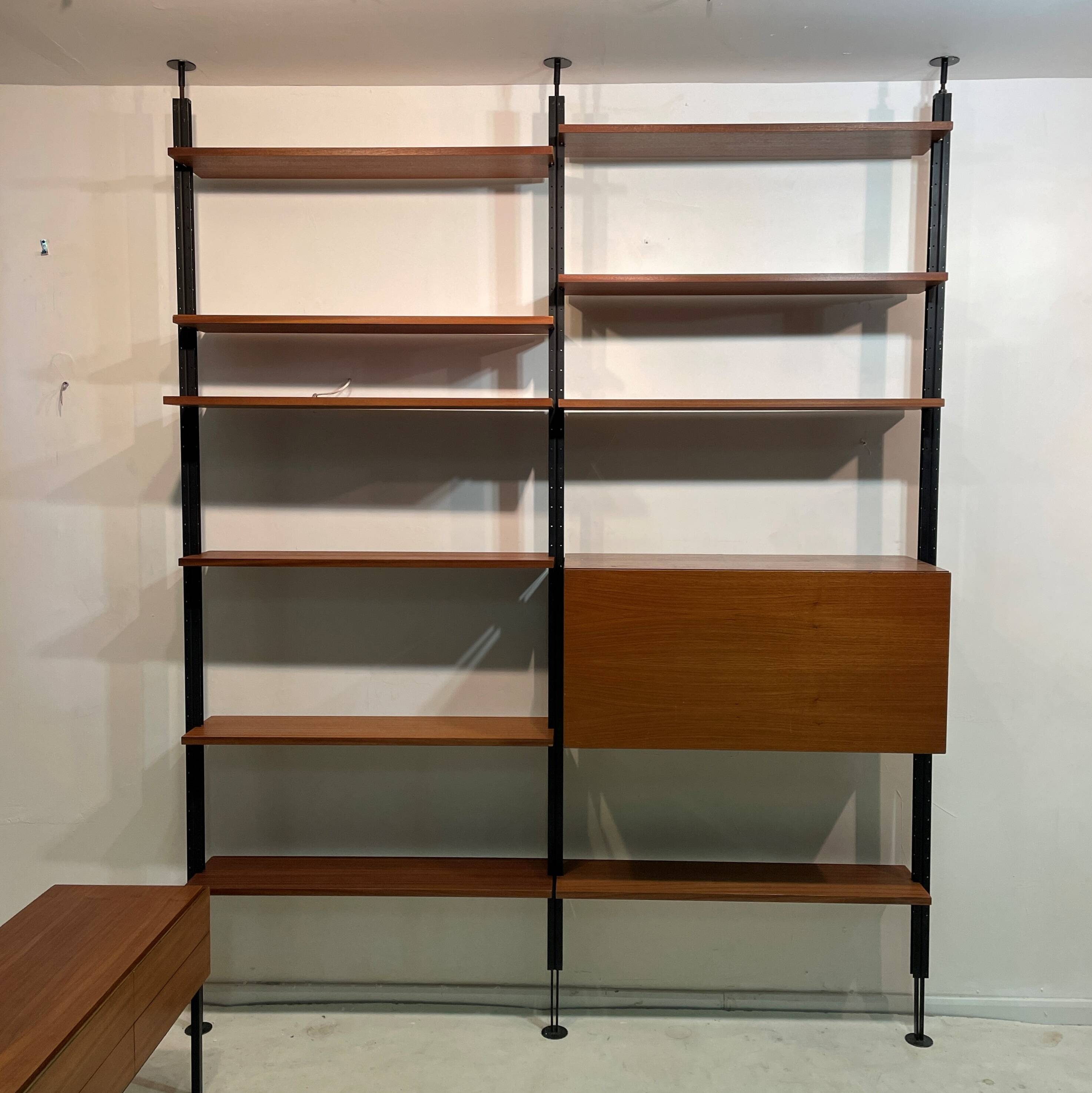 Vintage Floor/Ceiling Library 1964 Switzerland