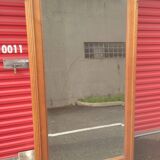 Art deco oak mirror