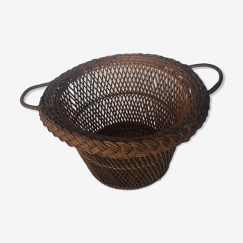Wicker old basket