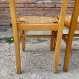 1950s Cruege style straw chairs
