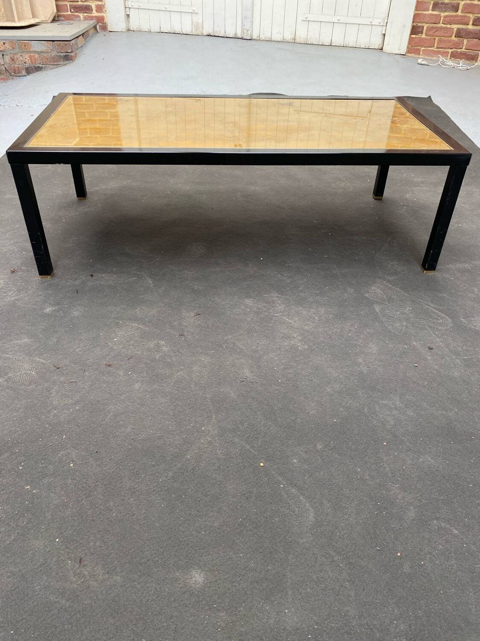 Table basse metal noir