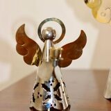 Vintage Swedish metal angel candlestick