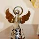 Vintage Swedish metal angel candlestick