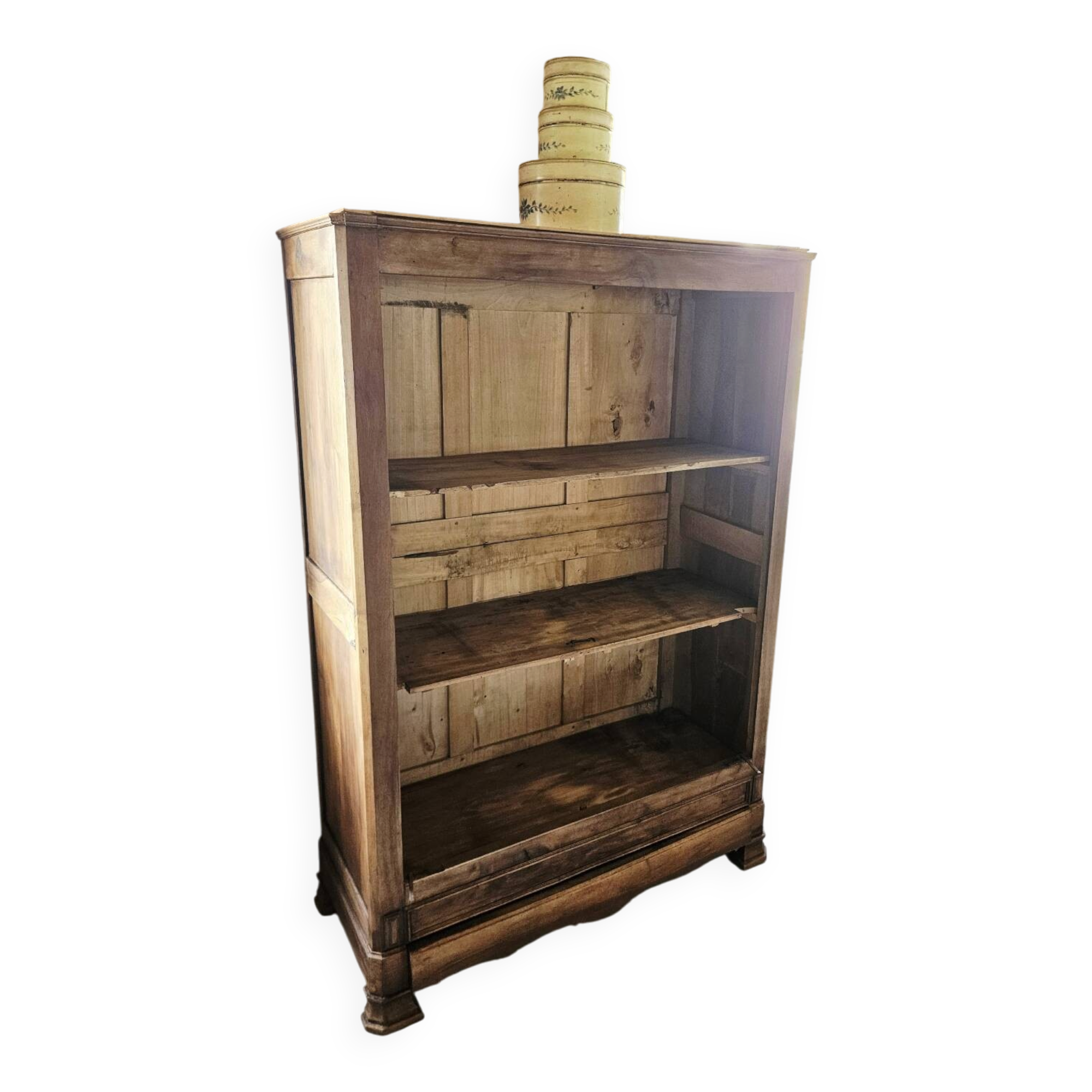 Large antique wooden kitchen furniture – bookshelf / crockery cabinet