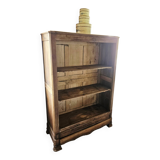 Large antique wooden kitchen furniture – bookshelf / crockery cabinet