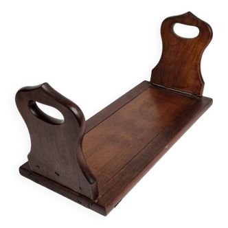 Solid wood bookends with zipper, folding, 1900