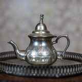 Silver-Plated Coffee Set with Tray, 1920s, Set of 6