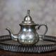 Silver-Plated Coffee Set with Tray, 1920s, Set of 6