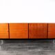 Vintage rosewood veneer sideboard by Musterring International, 1960s
