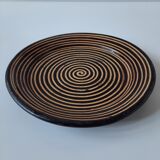 Terracotta plate with spiral