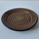 Terracotta plate with spiral