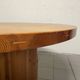 1970s round dining table in larch