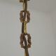 Quality Stamped Bronze French Mid-Century 3-Light Traditional Chandelier