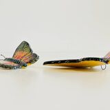 Vintage ceramic wall butterflies