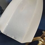 Art Nouveau table lamp + Art Deco globe