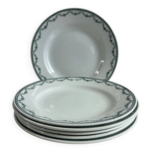 6 assiettes plates Saint