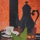 Yves Ganne: Tea Time, original signed lithograph