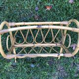 Rattan magazine holder