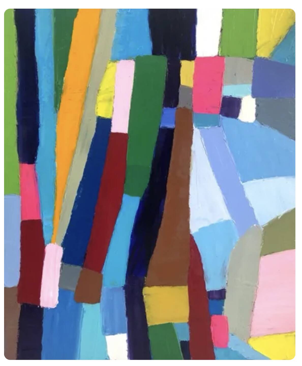 Abstract Painting Oil with Knife