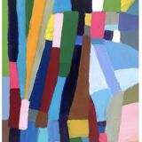 Abstract Painting Oil with Knife