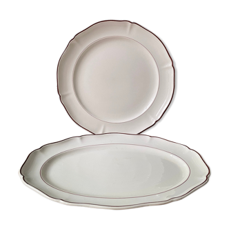 Set of 2 old dishes Villeroy and Boch, Mettlach model