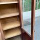 Large Art Deco Display Library stripped in solid mahogany 1930 200cm