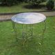 Mid century painted iron patio or garden table, 1960s