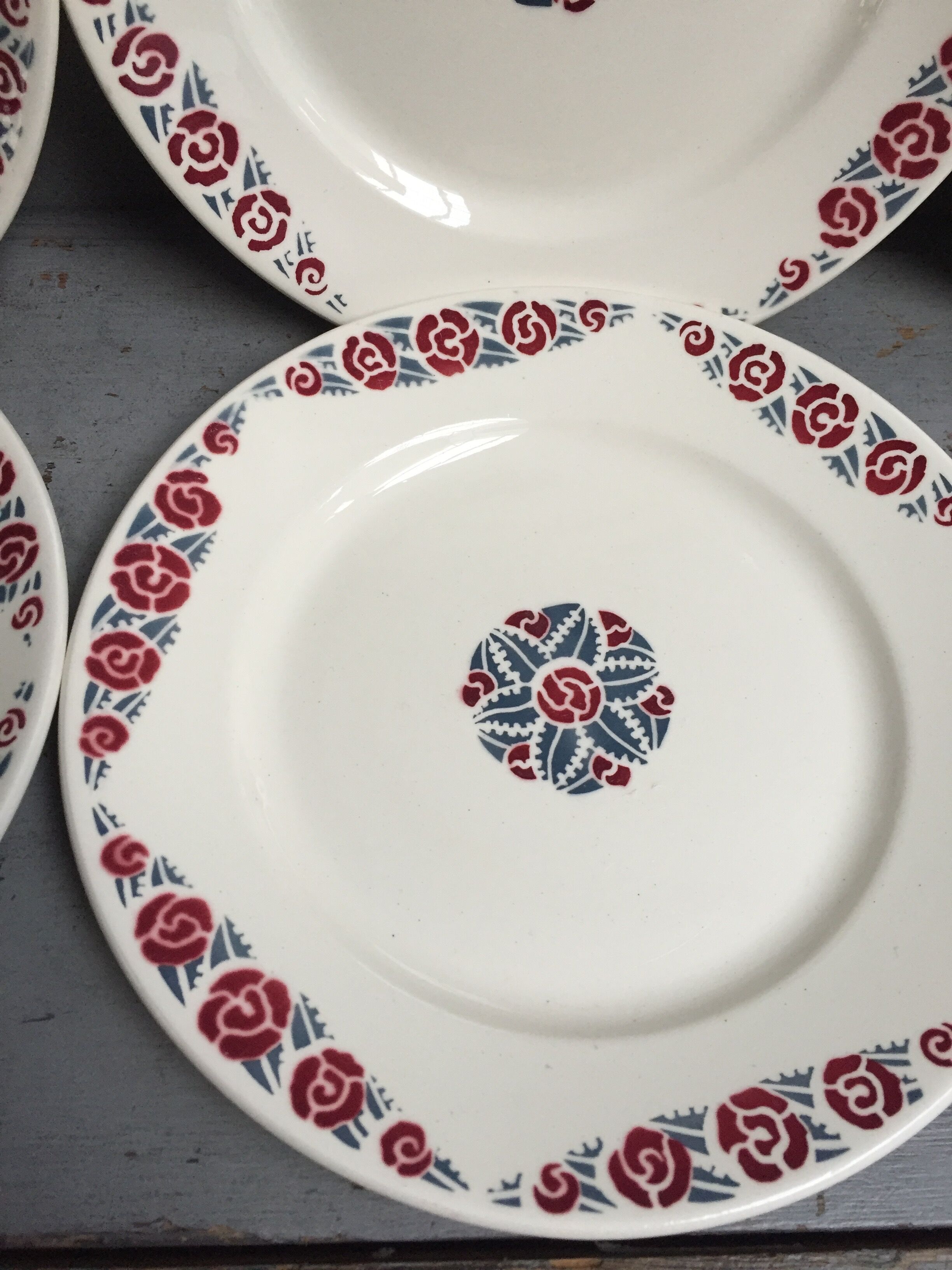 Set de 6 assiettes plate Badonviller
