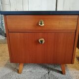 Pair of vintage bedsides
