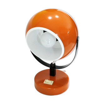 Eyeball spage age table lamp 1970's orange