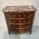 20th century rosewood and mahogany chest of drawers
