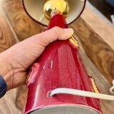 Longwy Enamels Candlestick Lamp