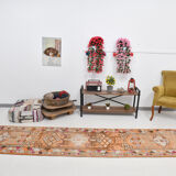 3x14 1960s Antique Vintage Runner Rug,84x427Cm