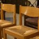 Ensemble de 4 chaises en orme Maison Regain 1960’s