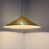 Yellow perforated sheet metal suspension