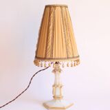 Lampe de table en verre doré opalin, années 1920