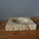 Marble or alabaster ashtray