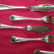 Silver metal fish service ercuis- model contours victoria