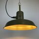 Vintage green army pendant lamp, 1960s