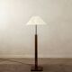 Postmodern Adjustable Wood Floor Lamp by Bellino, 1990s